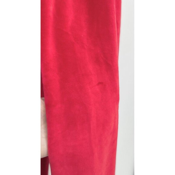 Vtg Nordstrom Active Sports Red Velour W/Pocket Straight Leg Pants XL - Picture 4 of 12